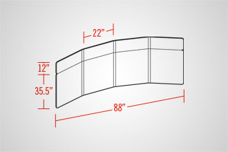 EasyWall 2202 (4 Panel w/ Header)
