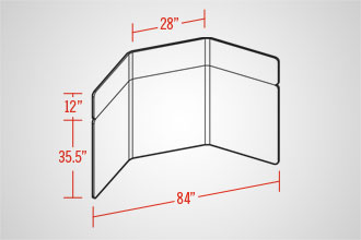 EasyWall 2802 (3 Panel w/ Header)