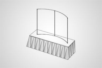 4' x 6' Horizontal Curve (Tabletop)