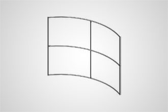 8' x 10' Horizontal Curve