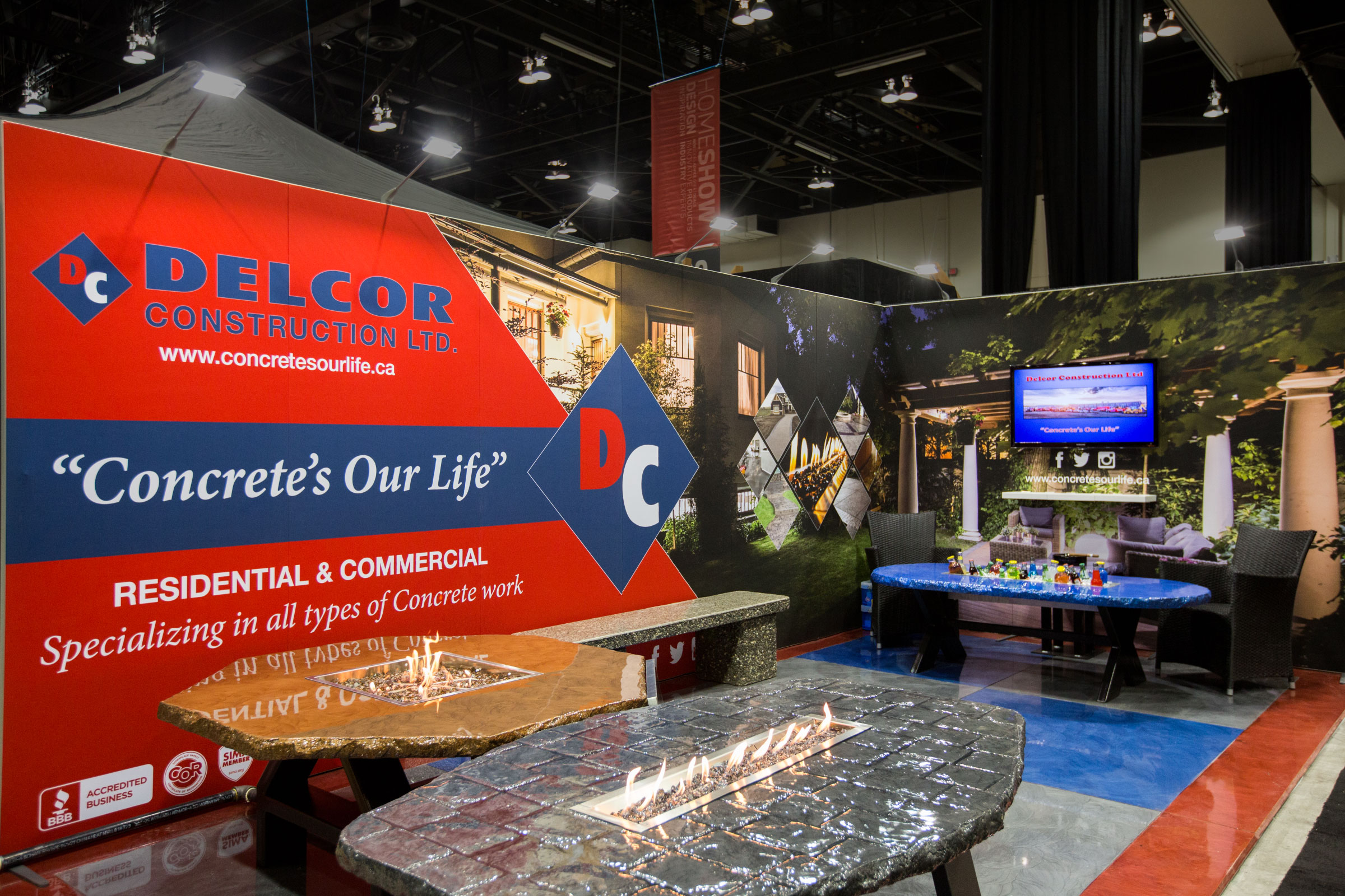 H-line 10' x 20' Exhibit - Delcor Construction