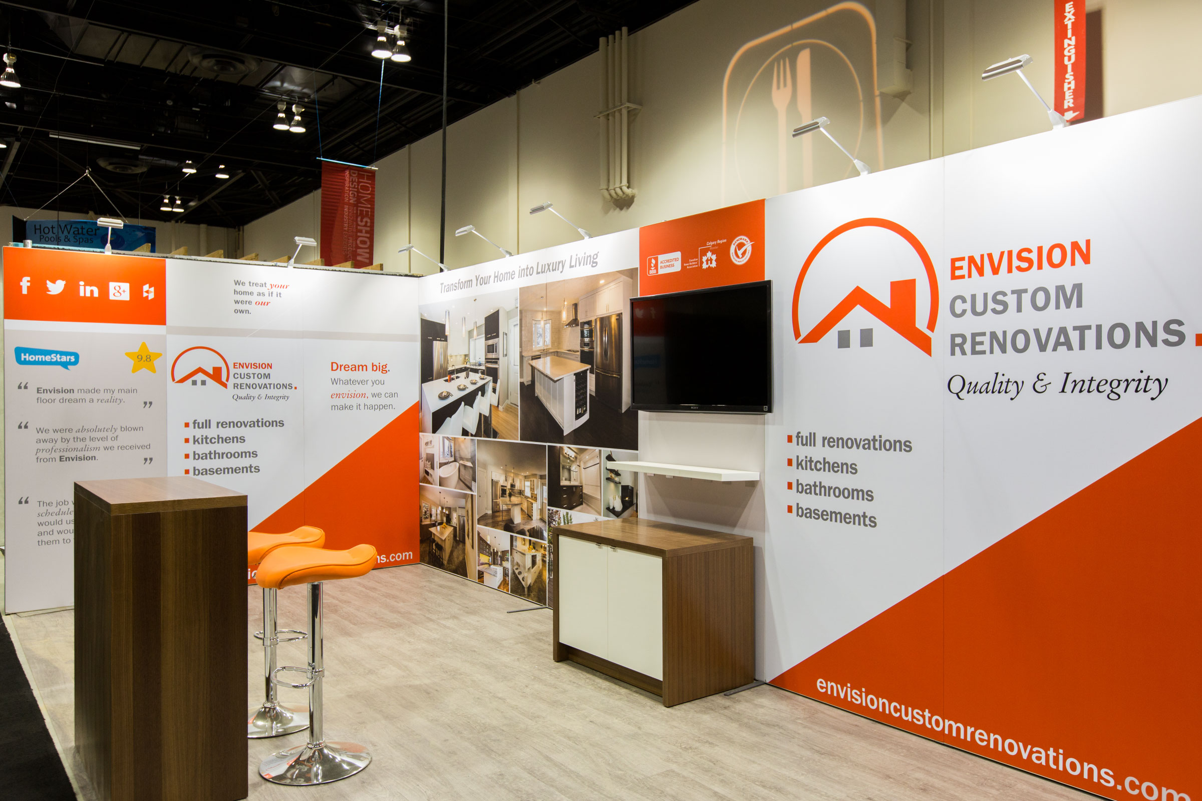 H-line 10' x 20' Exhibit - Envision Custom Renovations