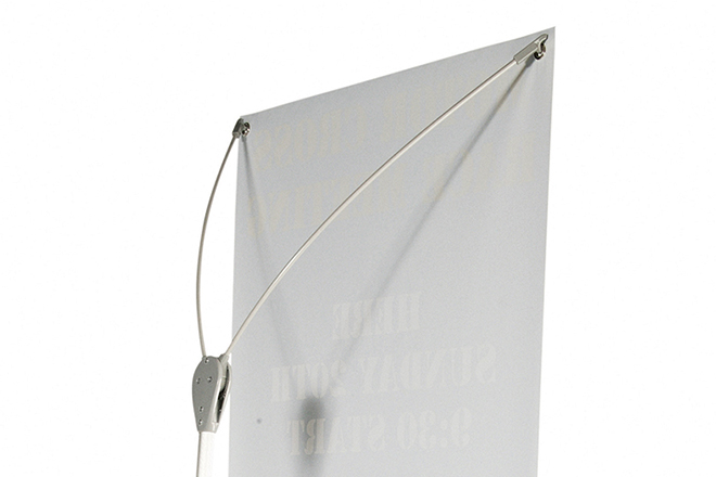 Outdoor X-Banner Eyelets